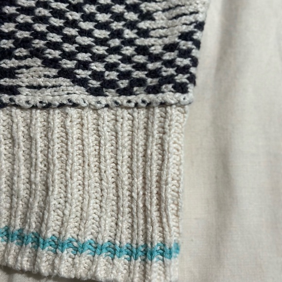 Free People Jupiter Black and Cream Cowl Neck Sweater - Picture 11 of 14